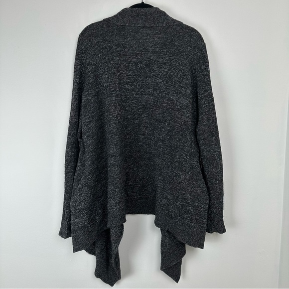 Eileen Fisher Open Cardigan Size Medium Gray Wool Cashmere Blend Wardrobe Staple - Picture 2 of 7
